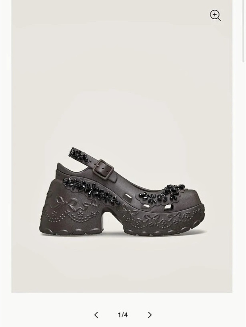 NWT Simone Rocha x Crocs Ballerina Platform Black Shoes